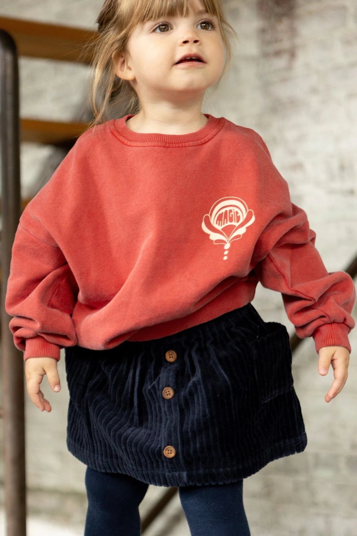 Jupe Tallan Velours Côtelé Navy — 4-ans