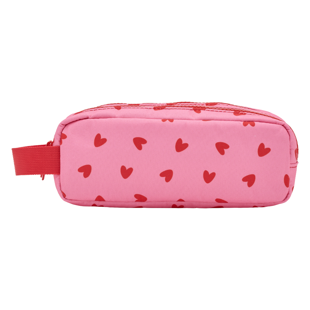 Trousse simple — coeurs-rouges-fond-rose