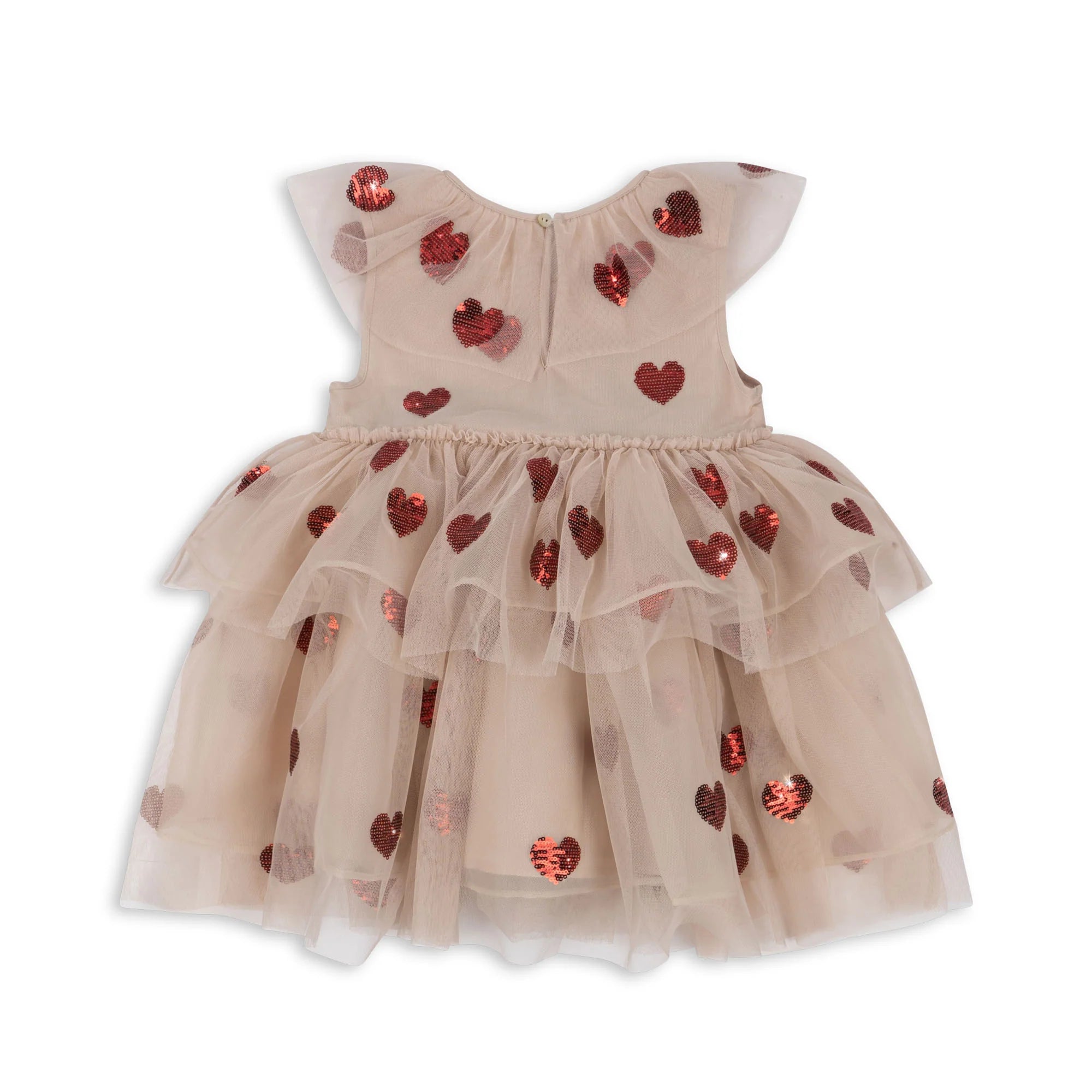 Yvonne robe fée - coeur sequins rouge 8