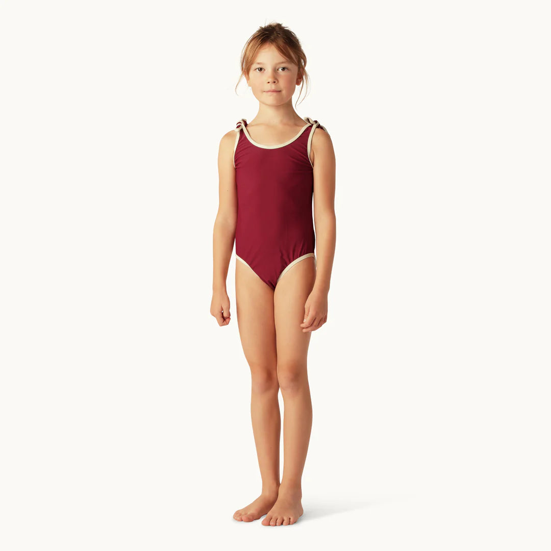 MAILLOT DE BAIN ELIZABETH - ROUGE RUBIS 3