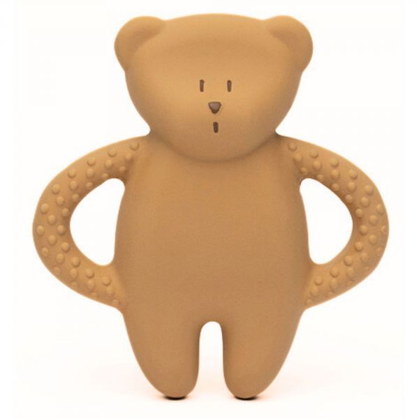 Ourson de dentition en caoutchouc naturel cappuccino 2
