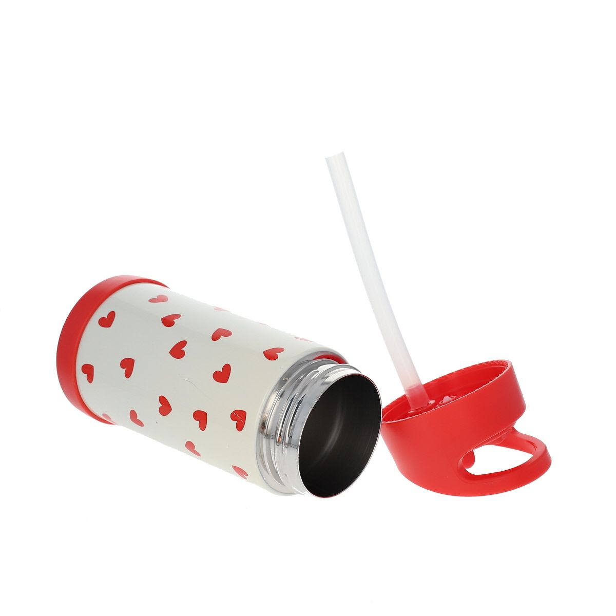 Gourde isotherme cœurs rouges - 300 ml 3