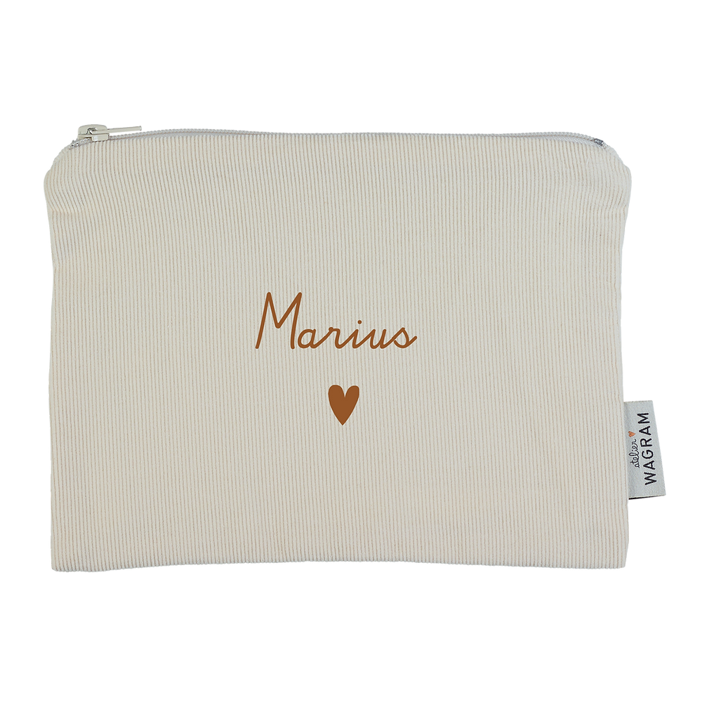 Pochette velours beige 4