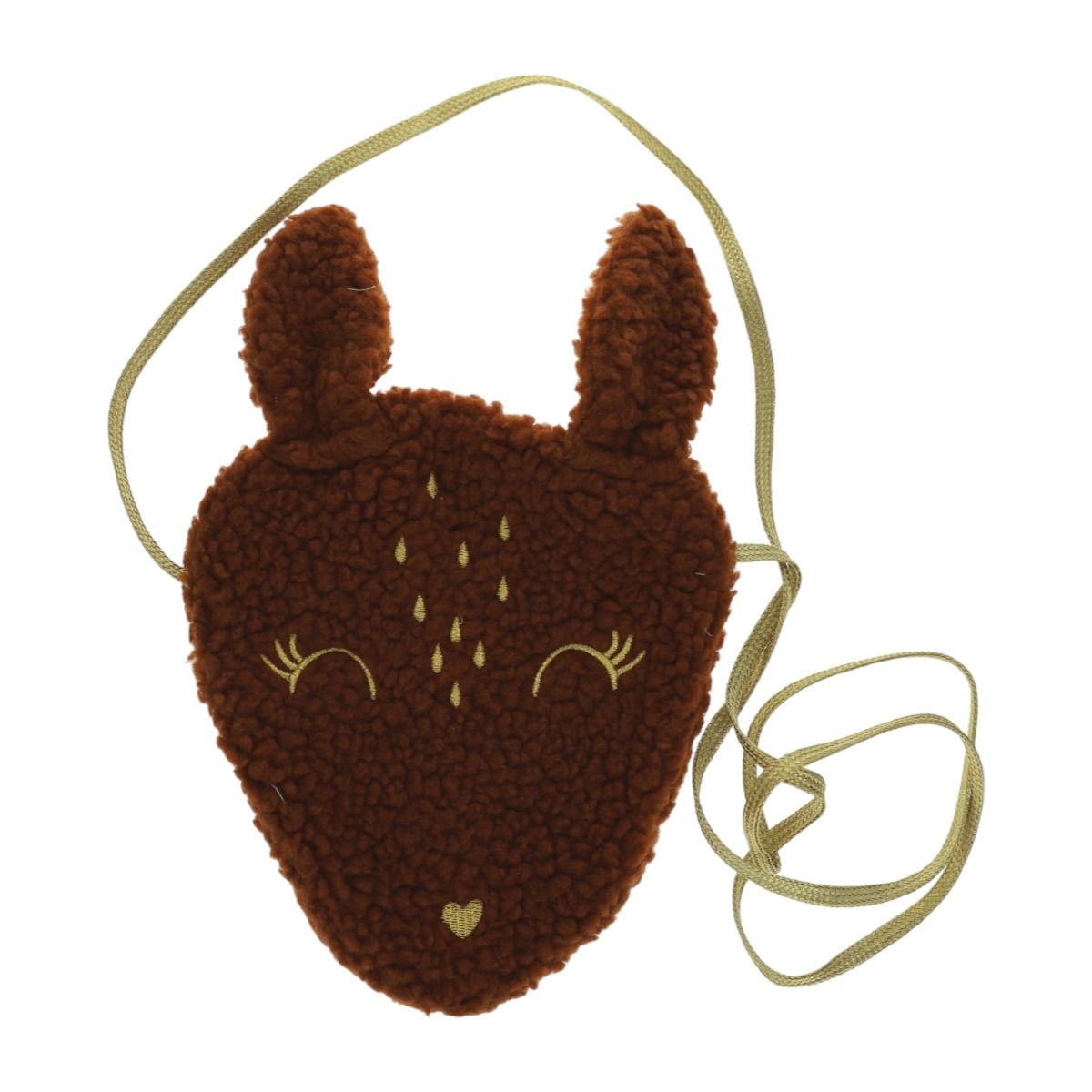 Sac biche bouclette marron