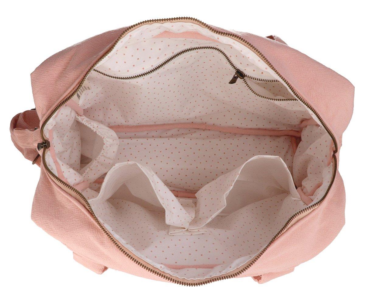 Sac à langer en coton sauge 3