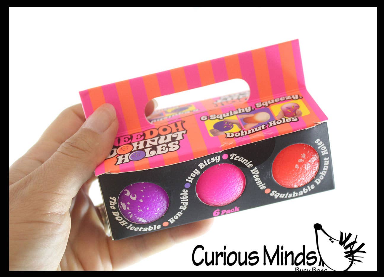 6 mini Nee-Doh Donut