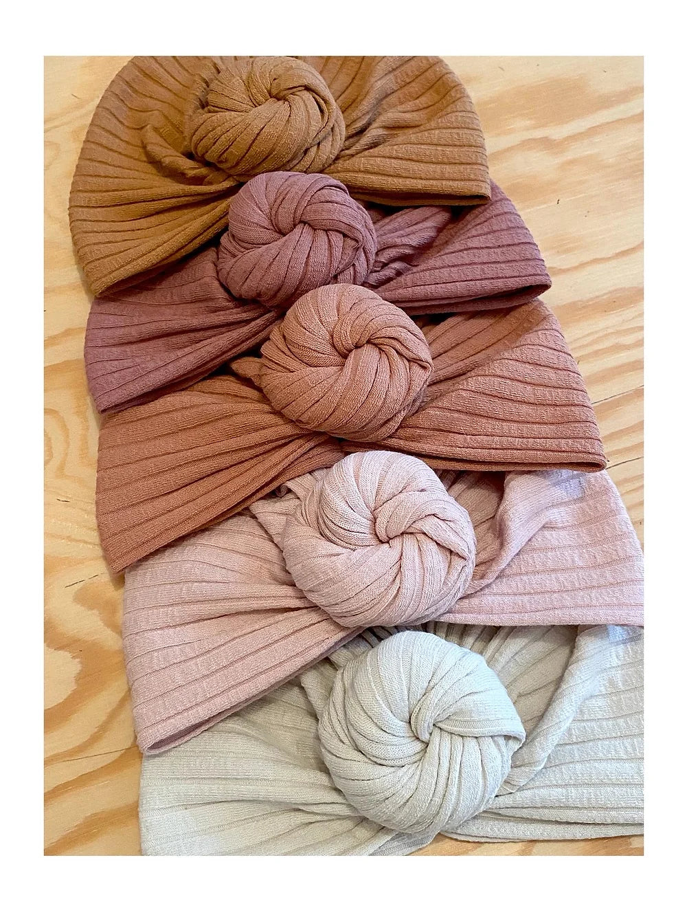 Turbans noeuds fleurs cottelé 2