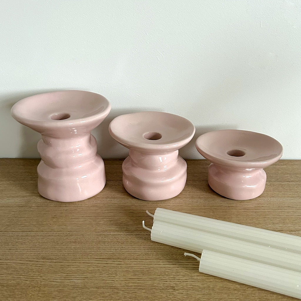 Bougeoirs Padre rose x1 — L