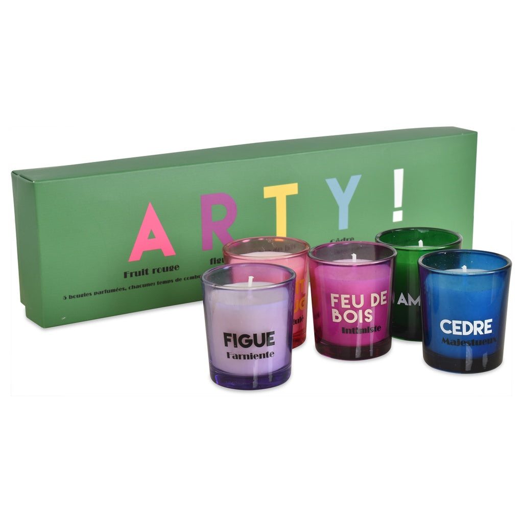 Coffret de 5 bougies "Arty" 3