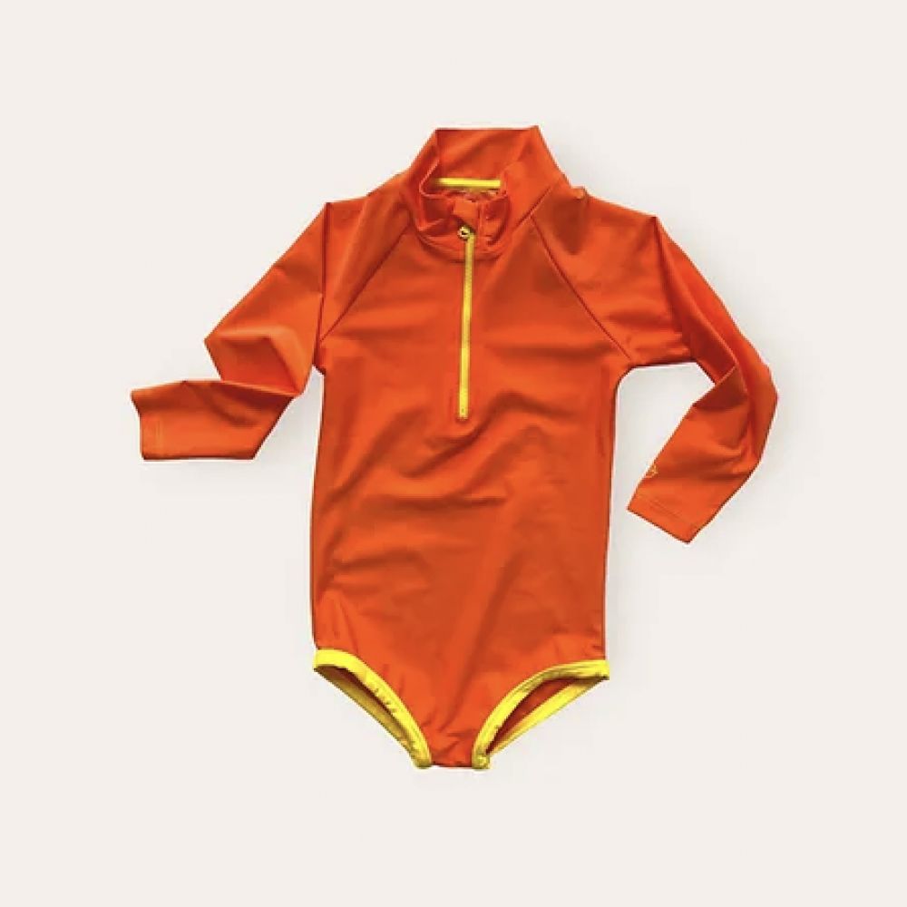 Maillot de bain anti-uv manches longues mandarine 3
