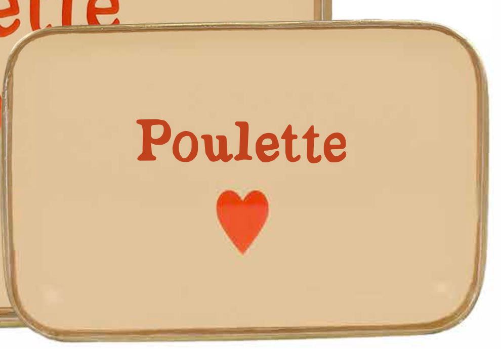 Petit plateau en aluminium — Poulette