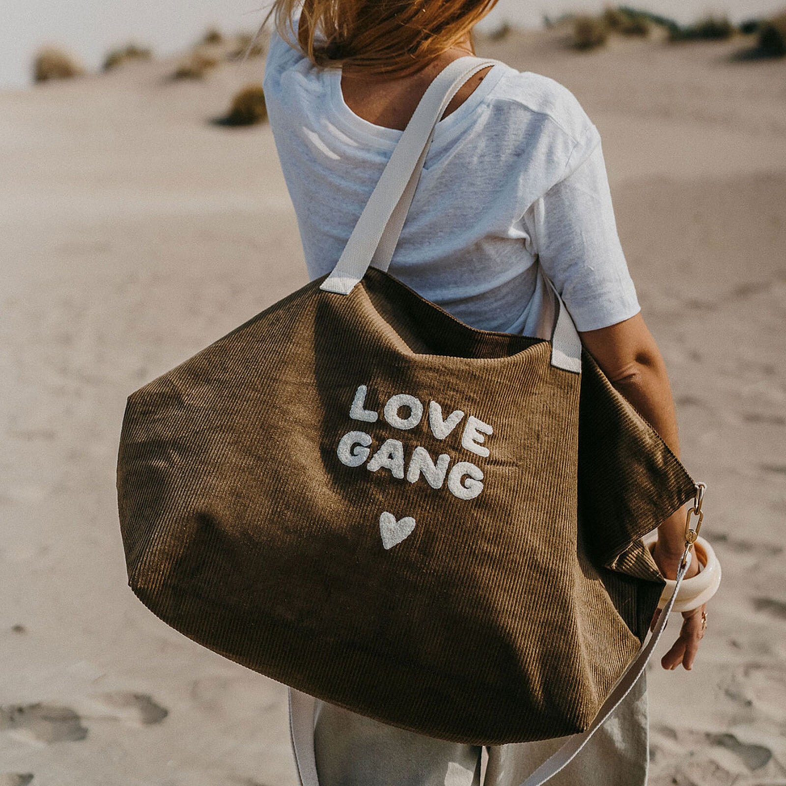Sac Cabas XL Velours - Love Gang 2