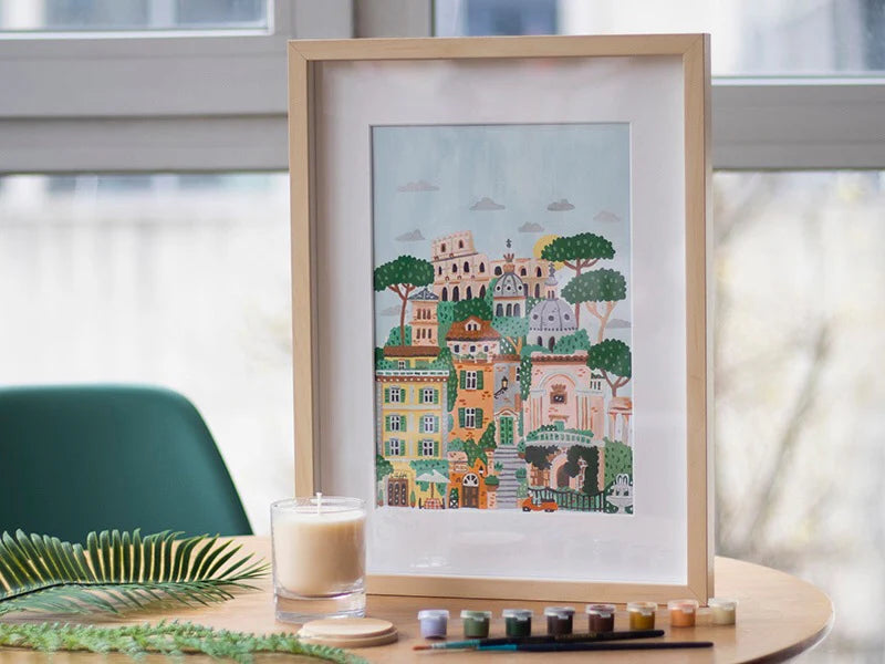 Coffret Petit Pinceau peinture écologique à l’eau au N° 3