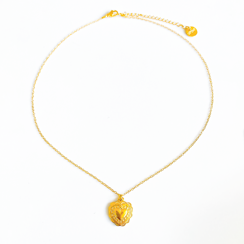 Chaîne pendentif cœur ex-voto