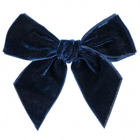 Pince à cheveux avec noeud en velours 2