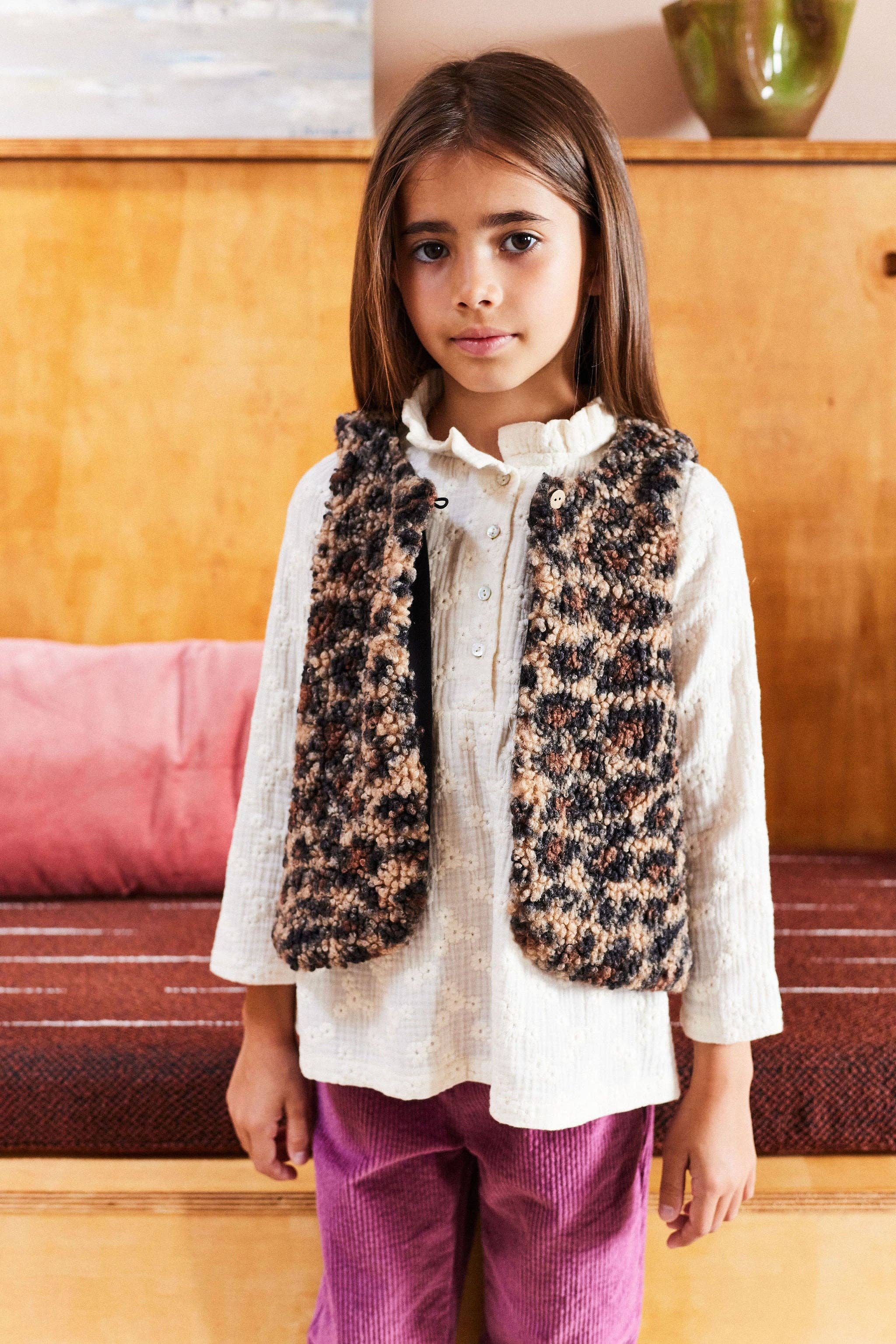 Veste Louloute moumoute léopard 2