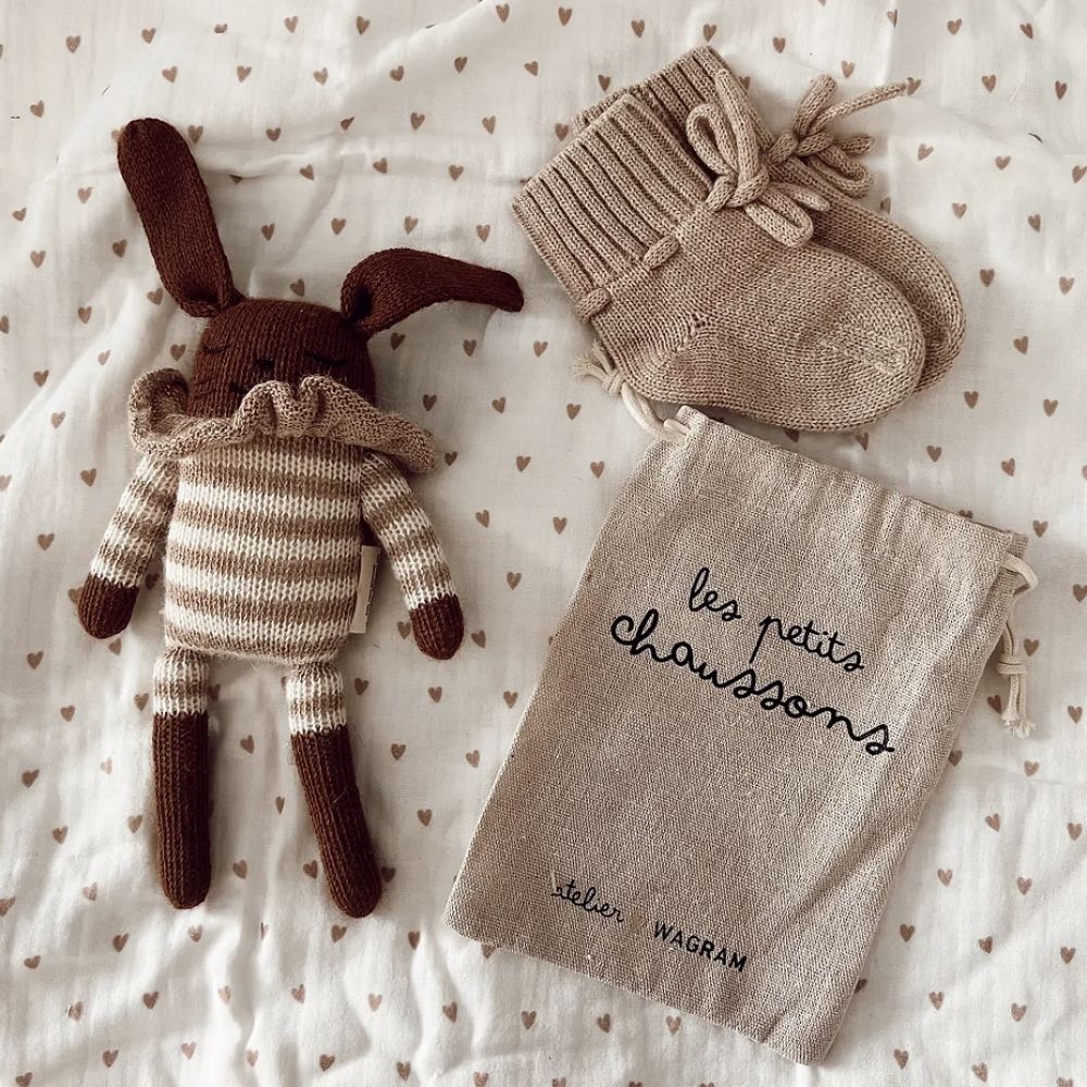 Chaussons bébé en mérinos 2
