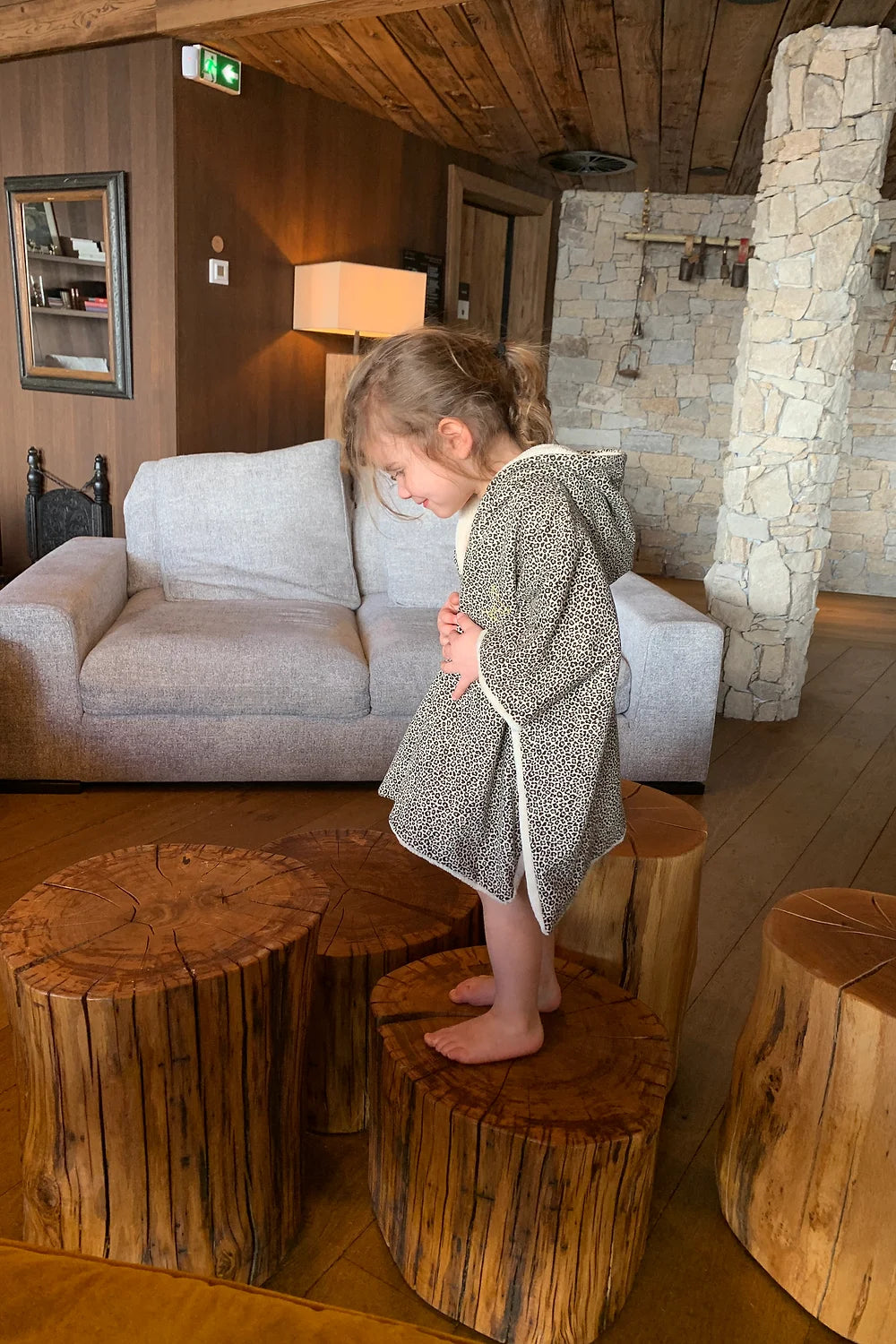 Poncho de bain Léopard 2