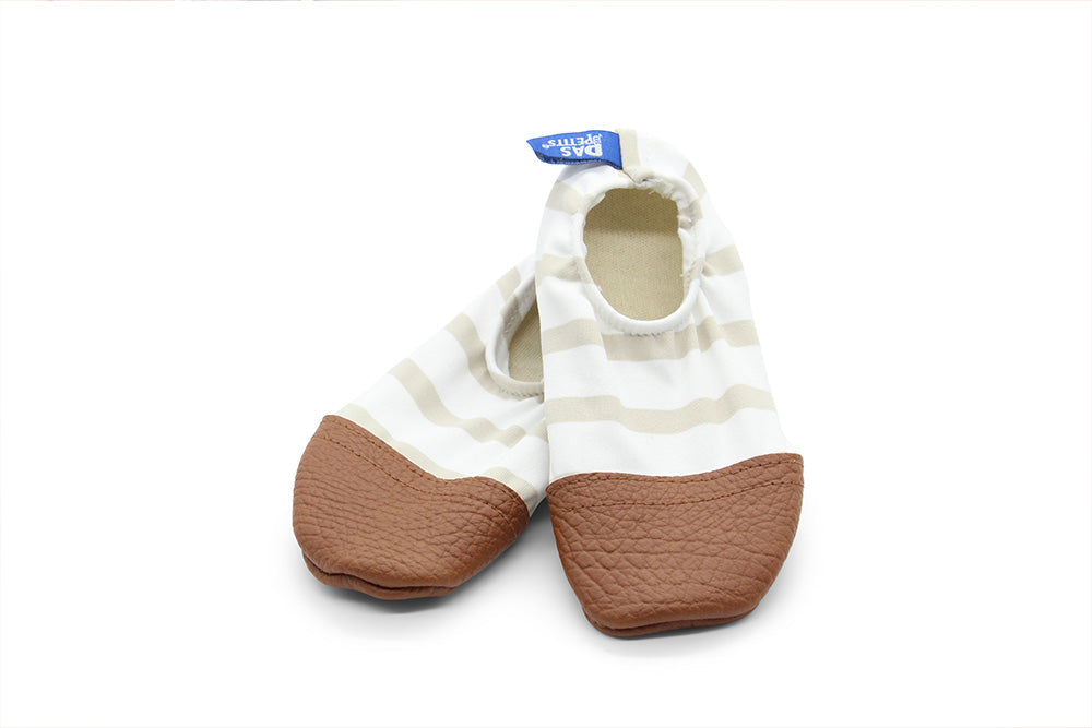 Les Pas Petits : Chaussons Rayures Marins — 18/20