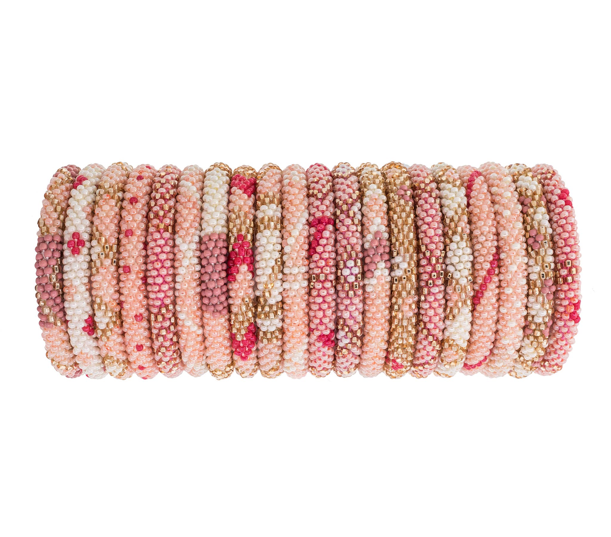 Bracelet en perles pour enfants  💗 TOUT ROSE 💗 2