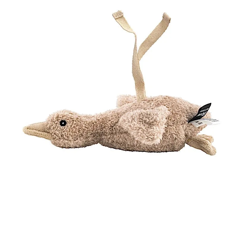 Petite peluche Oie Liva à bruit blanc portable — avoine