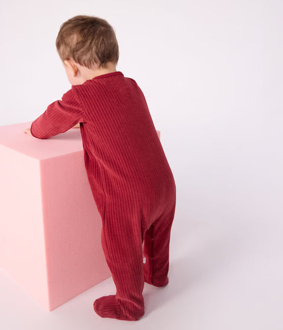 Pyjama bébé en velours 2