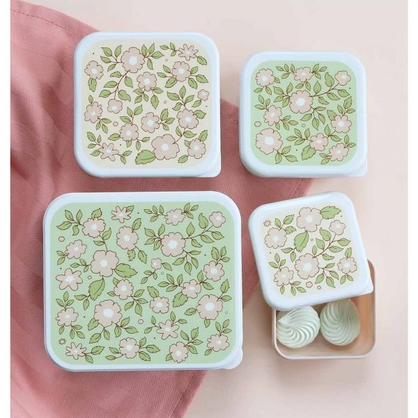 4 Boîtes à goûter Fleurs 3