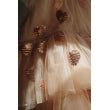Robe coeurs à sequins beige 2