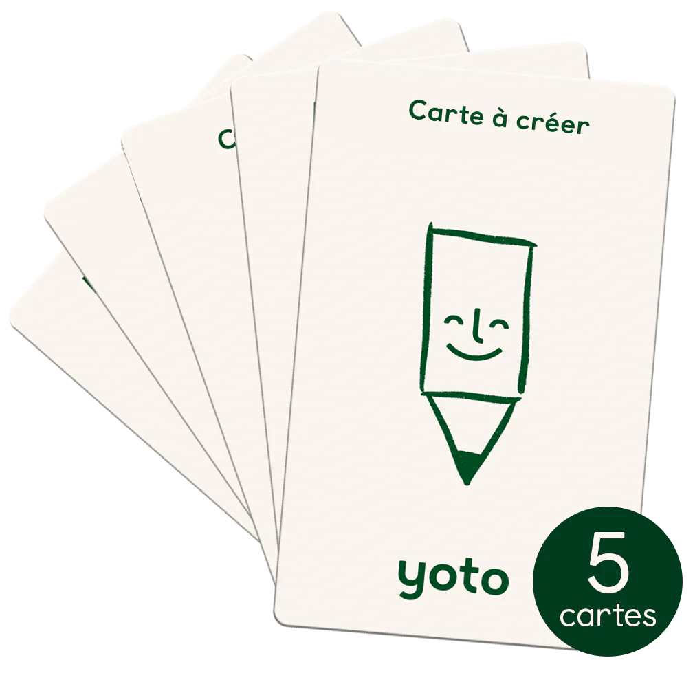 Cartes à créer (pack de 5) — Stock 1