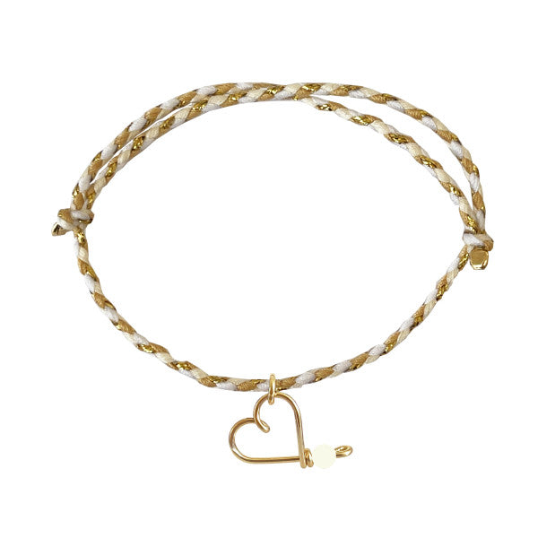 Bracelet mon coeur tressé 3