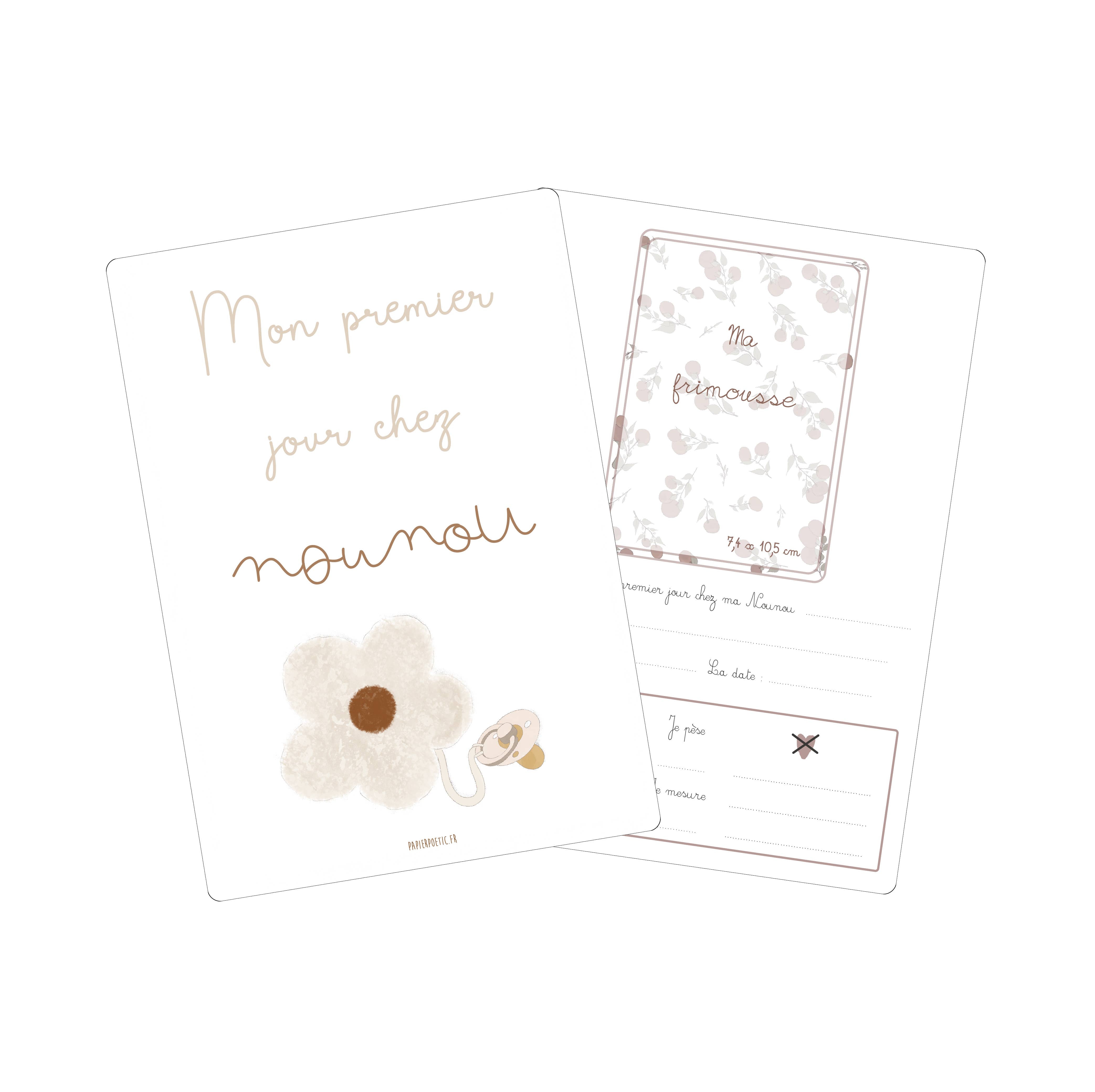 Cartes Souvenirs chez Nounou “Fleur"