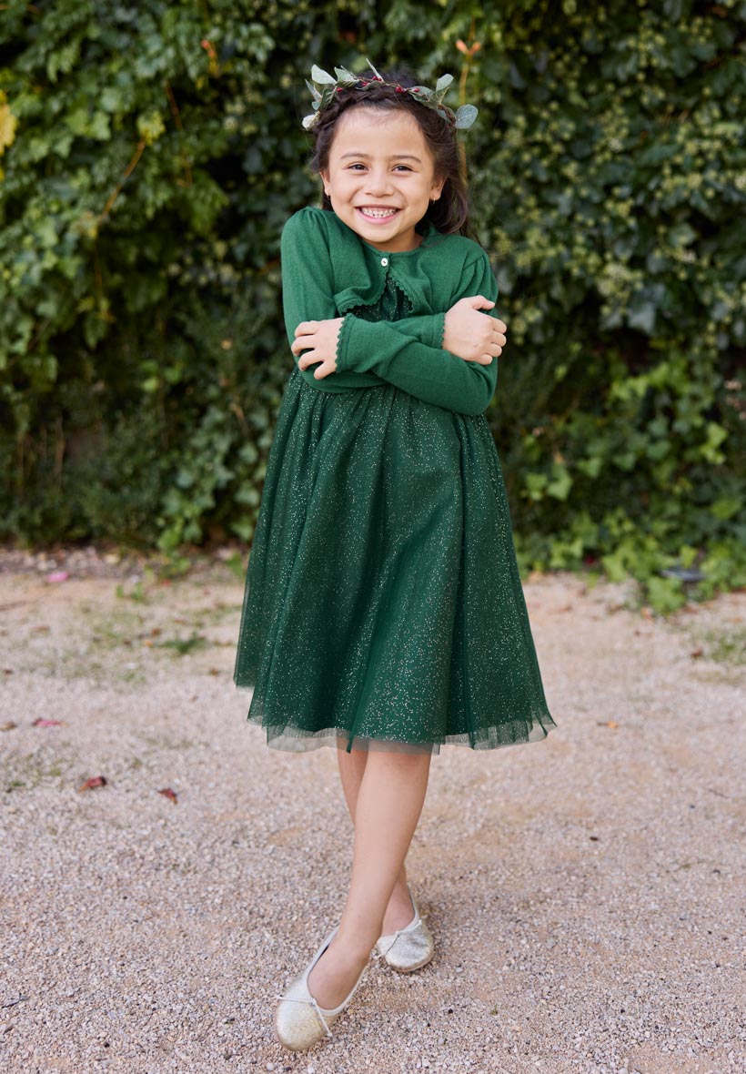 Robe Scarlett vert sapin 5