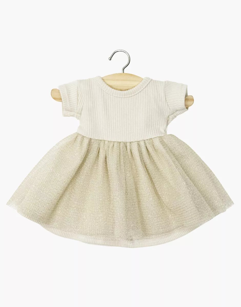 Gordi : Robe Tutu Rosana à manches courtes doré