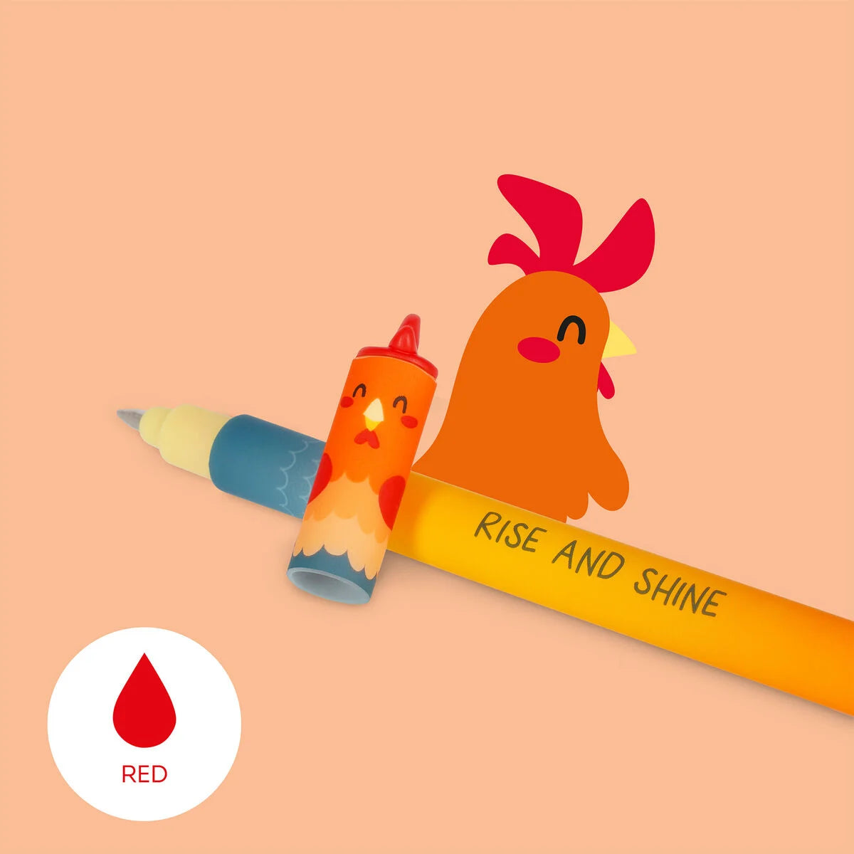 Set de 4 stylos gel encre effaçable Les Animaux de la ferme 6