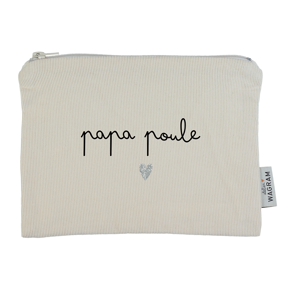 Pochette velours beige 3