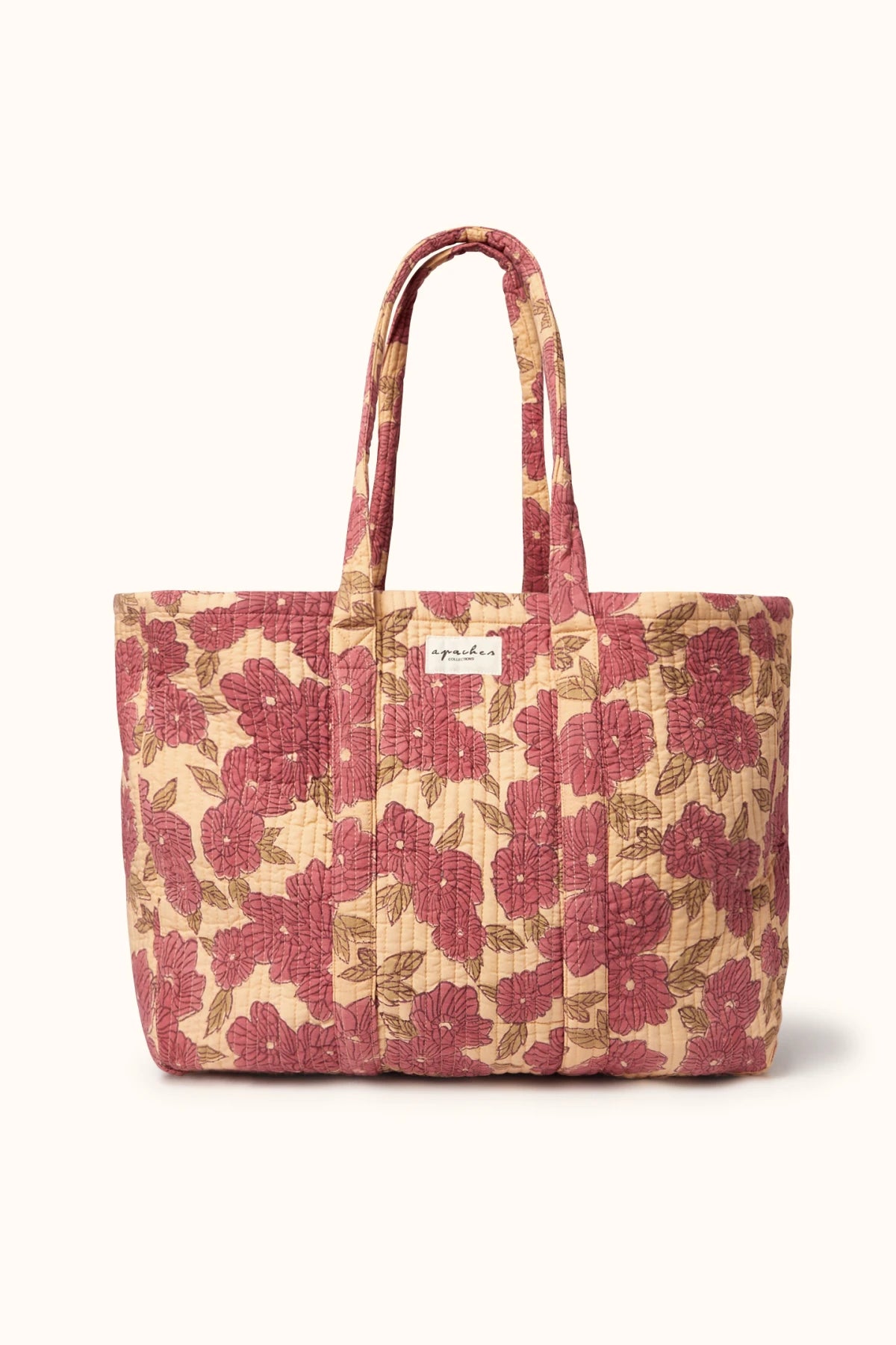 Cabas Samba "Bloom" Macadamia matelassé 2