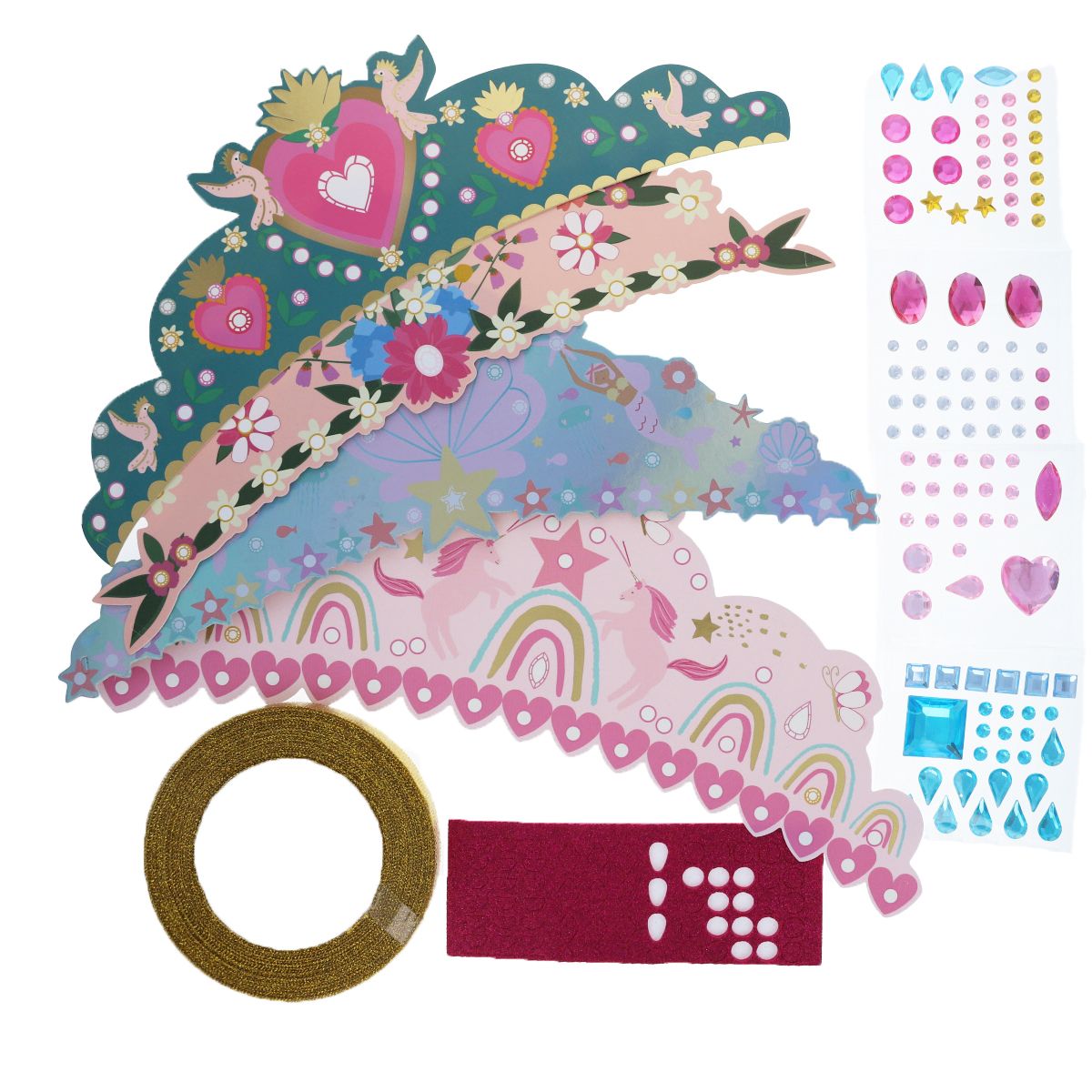 Kit 4 couronnes à customiser Do It Yourself 2