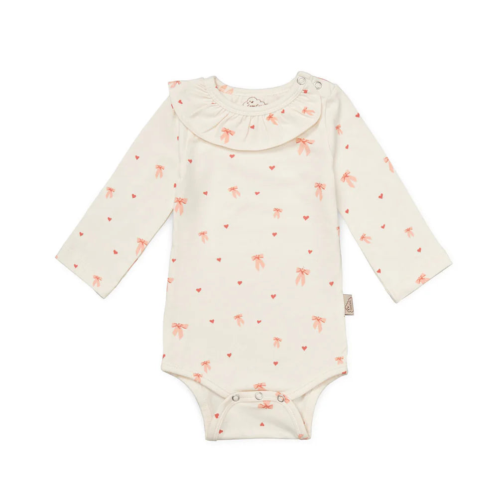 Body manches longues Holly bows — 1 mois 56 cm