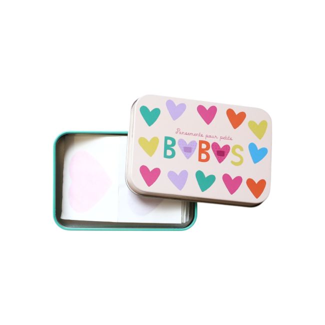 Boite de 24 pansements Coeurs 💙🧡❤️ 2