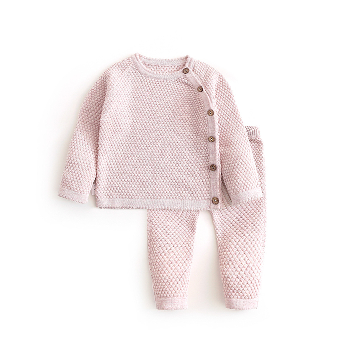 Ensemble en coton Annie & Charles® JANNE — rose / 3 À 6 M