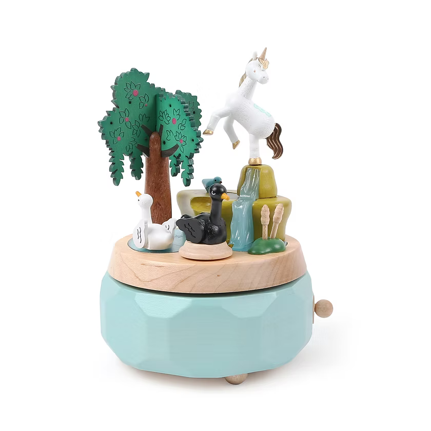 Boïte à Musique Cygnes et Licorne n°51