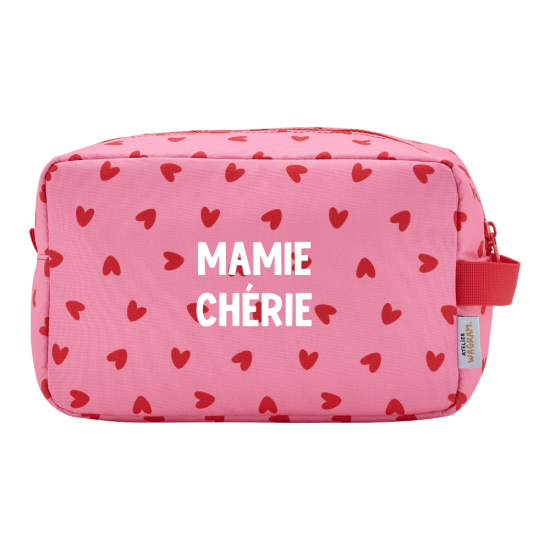 Trousse de toilette coeurs ❤️💛🤎 — coeurs-rouges-fond-rose