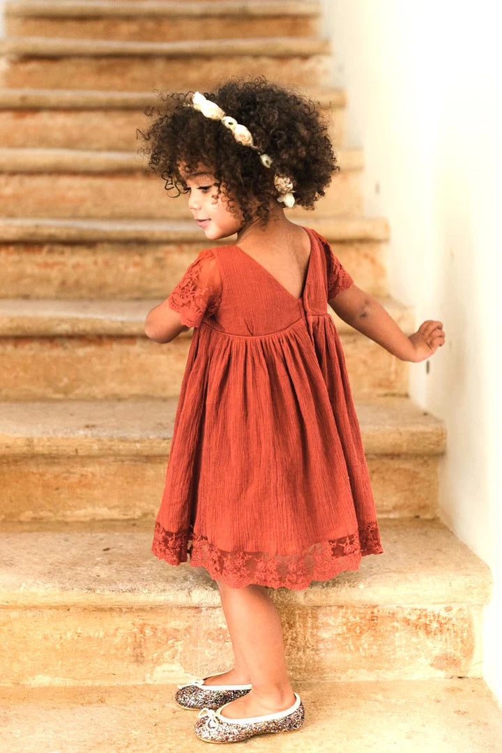 Robe Manon terracota Les petits inclassables — 6 ans