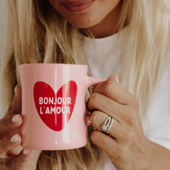 Mug en céramique BONJOUR L'AMOUR