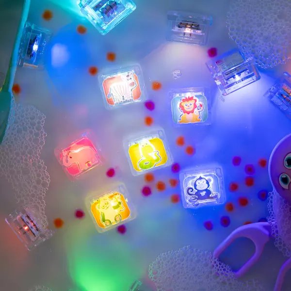 Cubes lumineux pour le bain Zany zoo 2