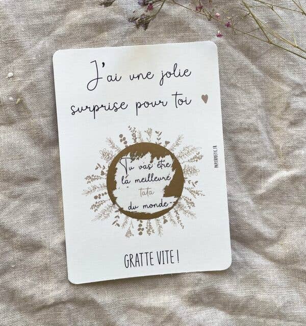 Carte à gratter “tata” 2