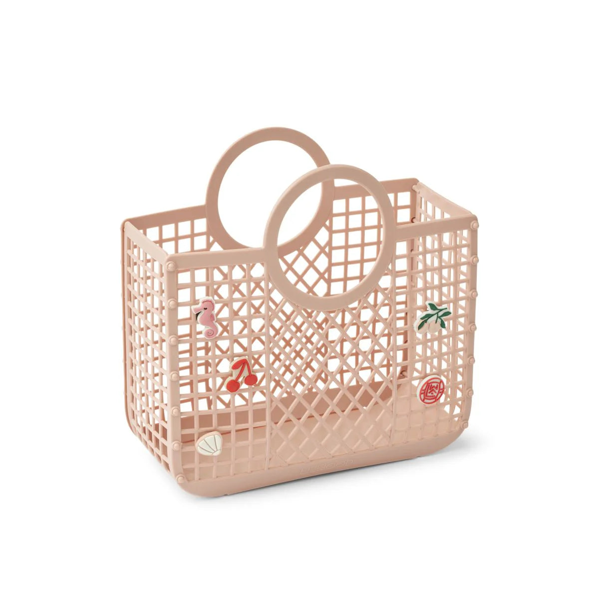 PANIER SAMANTHA AVEC BRELOQUES — Rose
