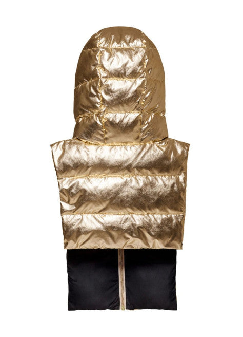 Capuche doudoune dorée/noire 2