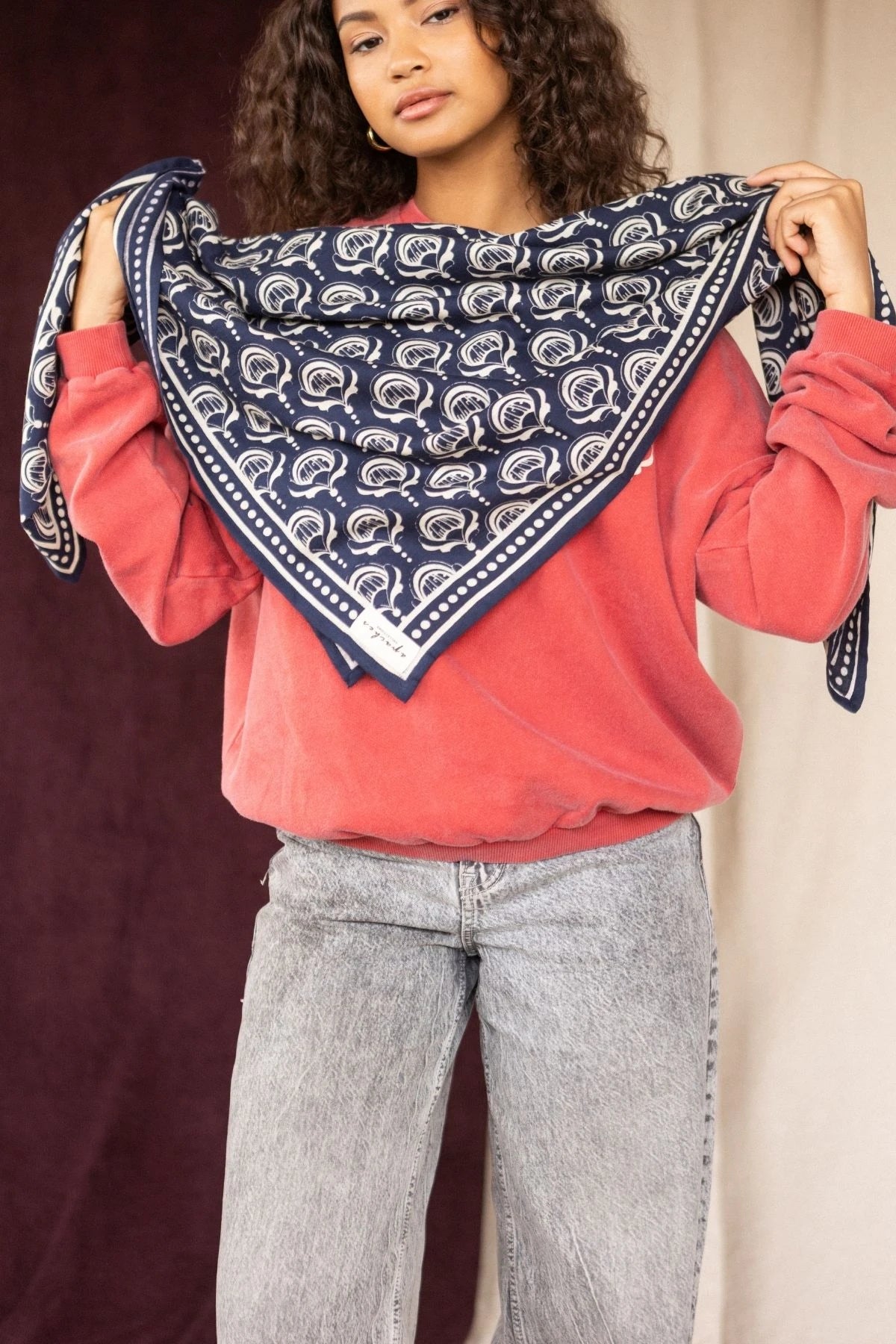 Big Foulard Latika Wonderful Navy 3