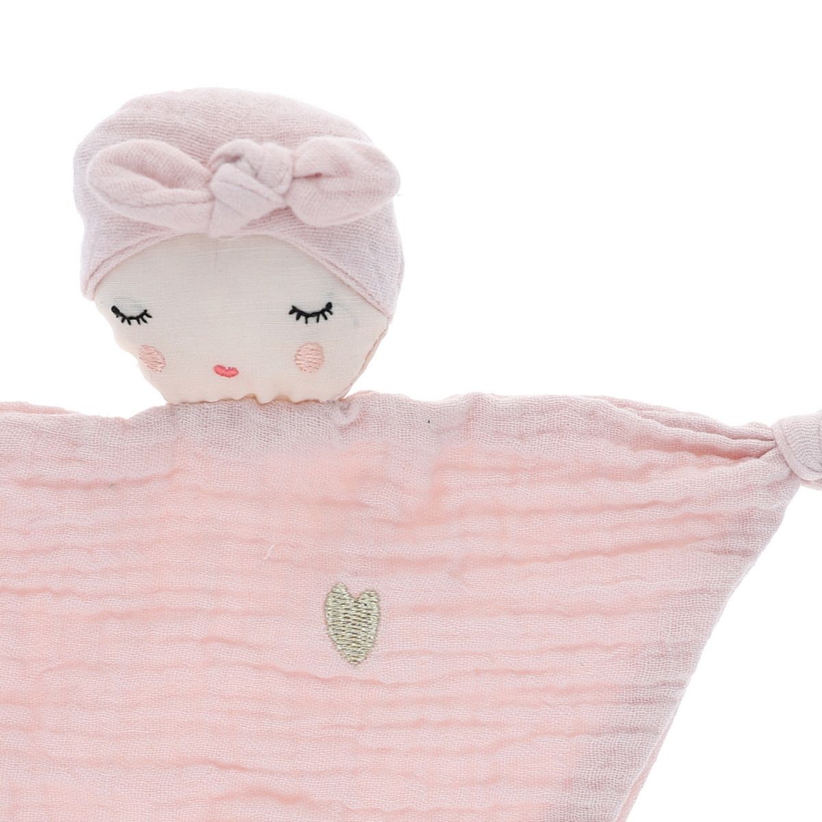 Doudou plat lutin rose 2
